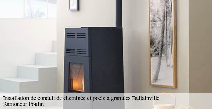 Installation de conduit de cheminée et poele à granules bullainville-28800 Ramoneur Poulin