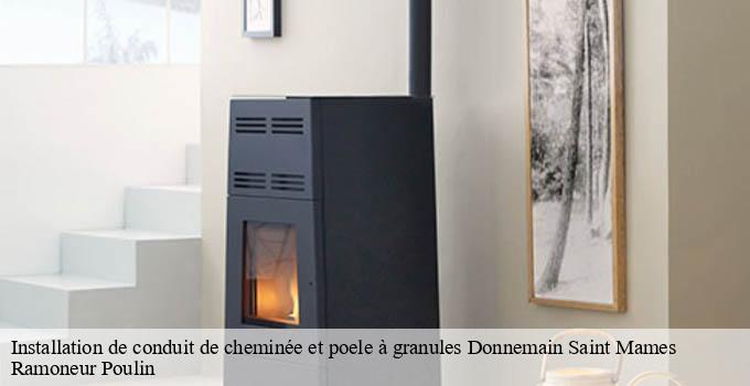 Installation de conduit de cheminée et poele à granules donnemain-saint-mames-28200 Ramoneur Poulin